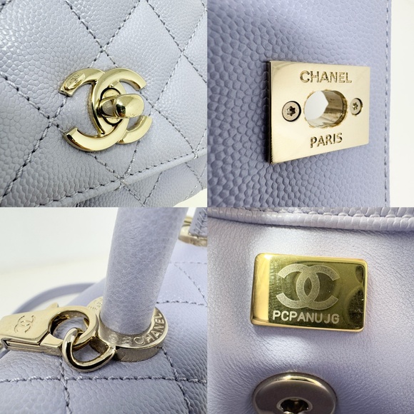 Chanel Purple Extra Mini Coco Handle - Picture 9 of 9
